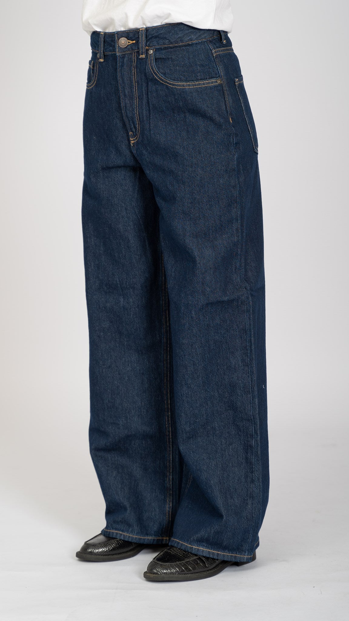 The Original Performance Wide Jeans - Dark Blue Denim - TeeShoppen - Blue 17