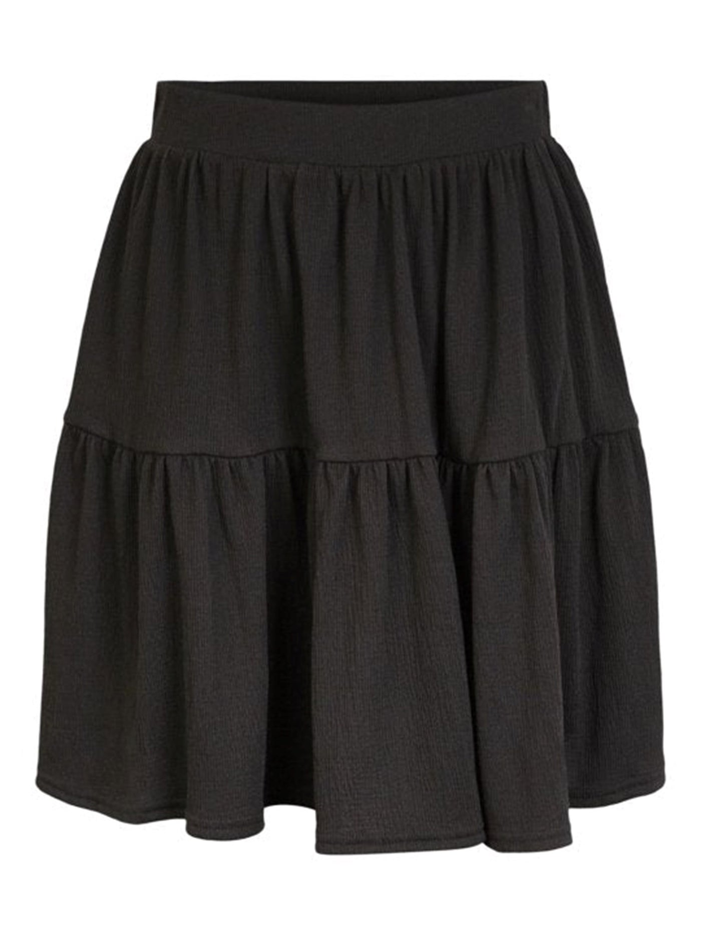 Basic soft mini skirt - Black - PIECES - Black 3