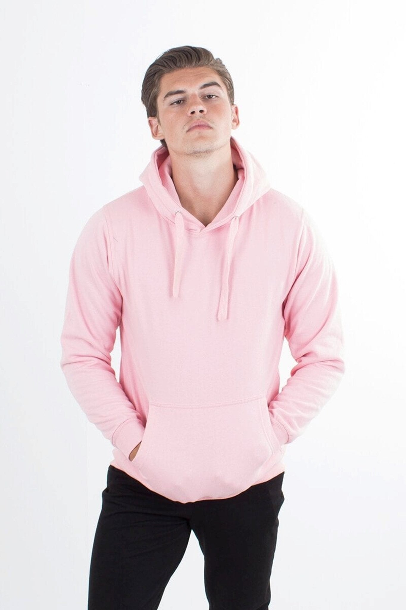 Basic hoodie - Pink - TeeShoppen - Pink 6