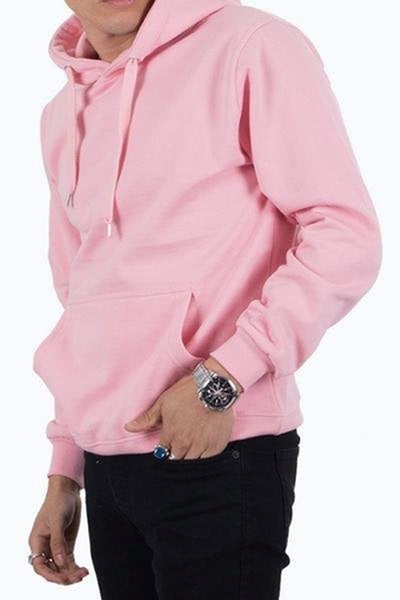 Basic hoodie - Pink - TeeShoppen - Pink 3