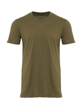 Cargar imagen en el visor de la galería, Organic Basic T-shirt - Army - TeeShoppen - Green 5
