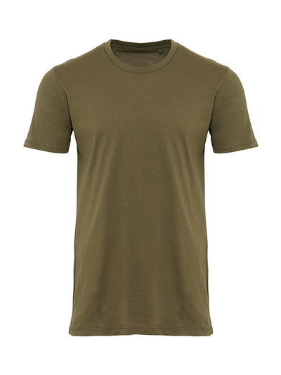 Organic Basic T-shirt - Army - TeeShoppen - Green 5