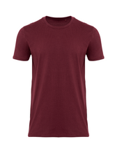 Charger l&#39;image dans la galerie, Organic Basic T-shirt - Burgundy - TeeShoppen - Red 5
