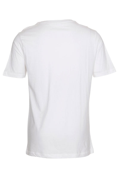 Basic Vneck t-shirt  - White - TeeShoppen - White 2