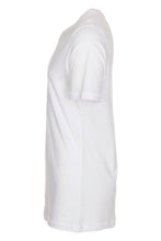 Cargar imagen en el visor de la galería, Basic Vneck t-shirt  - White - TeeShoppen - White 3
