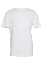 Cargar imagen en el visor de la galería, Basic Vneck t-shirt  - White - TeeShoppen - White 4
