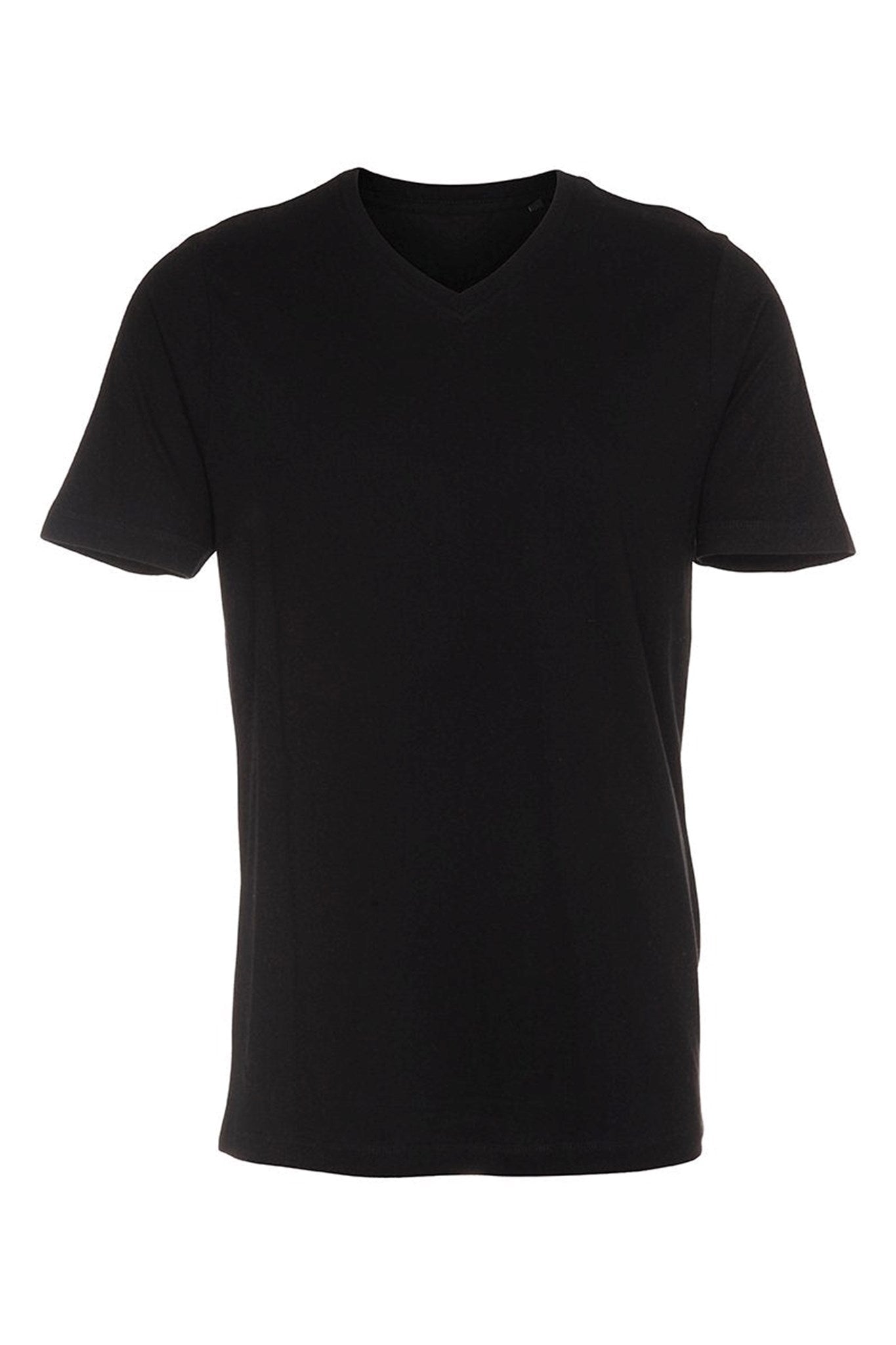 Basic Vneck t-shirt - Black - TeeShoppen - Black 3