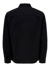 Load image into Gallery viewer, Bob Twill Overshirt - Black - Only &amp; Sons - Black 2
