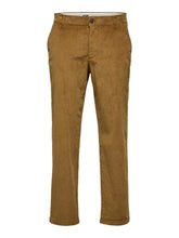 Load image into Gallery viewer, Straight Stroke Cord Pants - Butternut - Selected Homme - Brown 2
