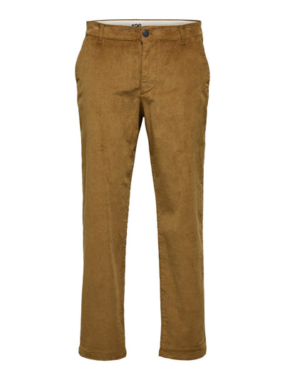 Straight Stroke Cord Pants - Butternut - Selected Homme - Brown 2