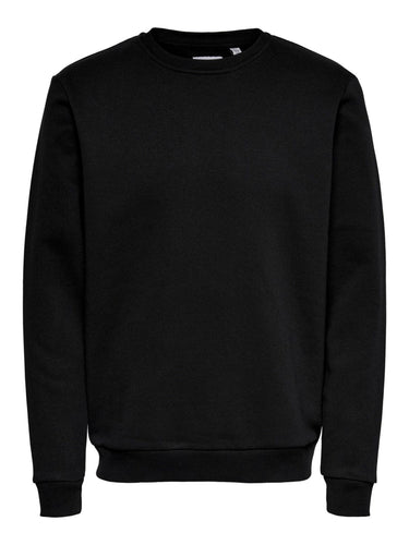 Classic Sweat Crewneck - Black - Only & Sons - Black