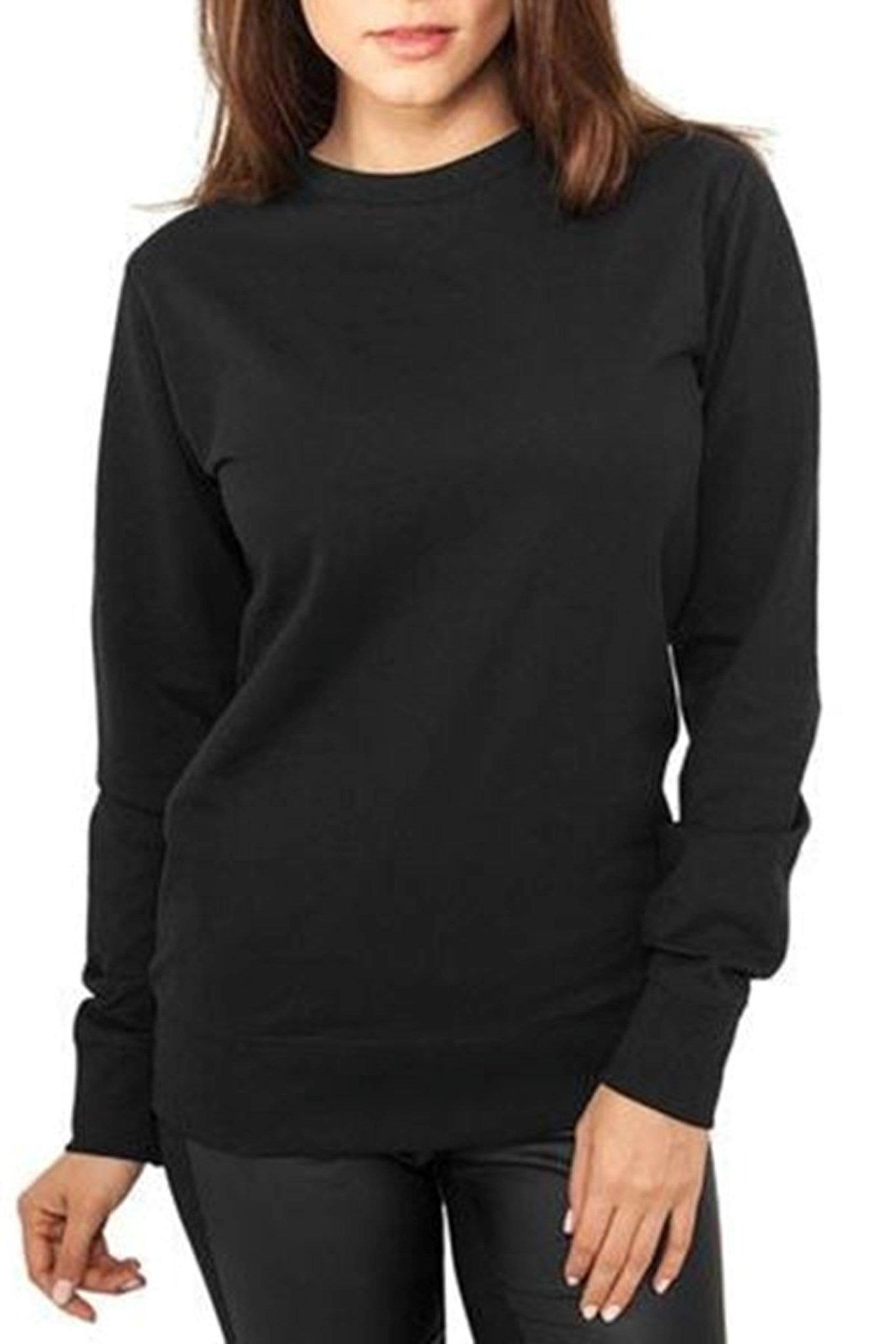 Basic Crewneck - Black (women) - TeeShoppen - Black 2