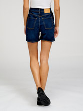 Load image into Gallery viewer, The Original Performance Denim Shorts - Dark Blue Denim - TeeShoppen - Blue 6
