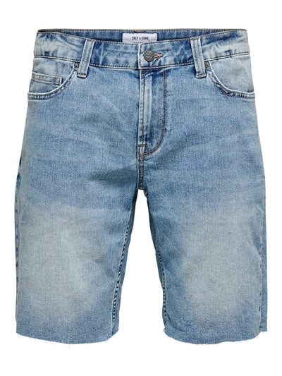 Denim Shorts - Light Blue - Only & Sons - Blue