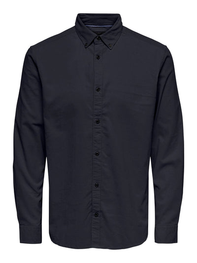 Logan Life Reg Shirt - Dark Navy - Only & Sons - Blue 2