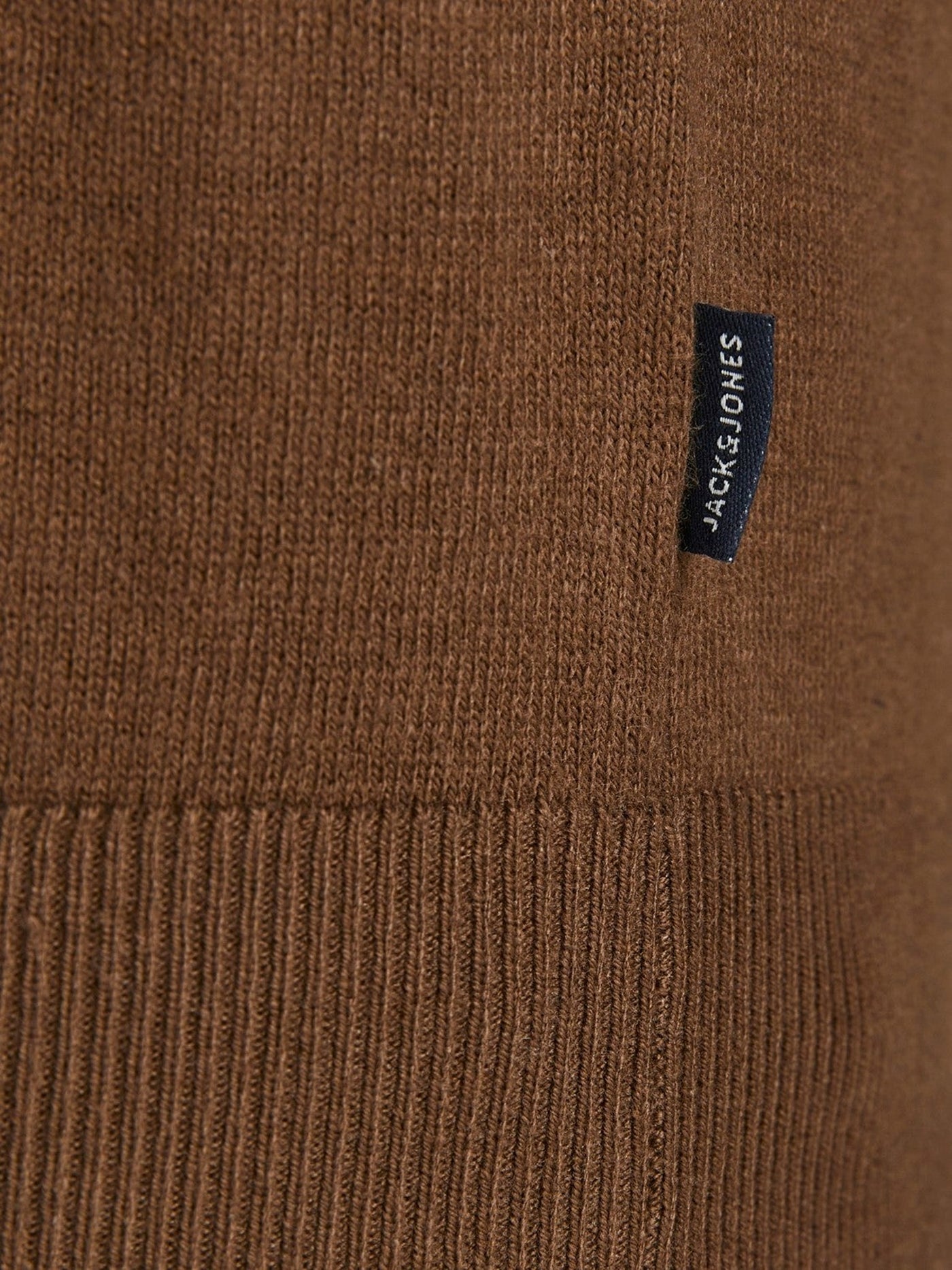 Knitted turtleneck sweater - Desert Palm - Jack & Jones - Brown 5