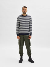 Load image into Gallery viewer, Alfie Crewneck - Egret - Selected Homme - Blue 2
