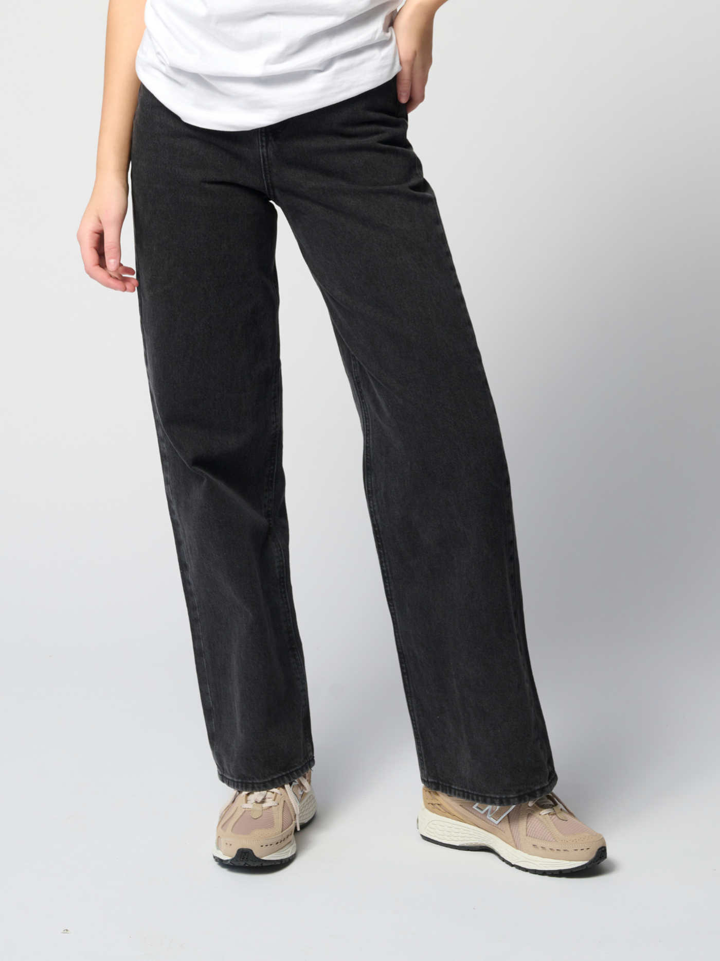 The Original Performance Loose Jeans - Washed Black Denim - TeeShoppen - Black 3