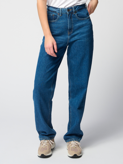 The Original Performance Mom Jeans - Medium Blue Denim - TeeShoppen - Blue