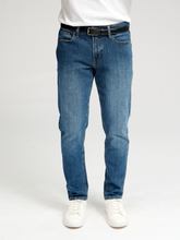 Load image into Gallery viewer, The Original Performance Jeans (Regular) - Medium Blue Denim - TeeShoppen - Blue 4
