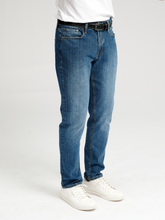 Load image into Gallery viewer, The Original Performance Jeans (Regular) - Medium Blue Denim - TeeShoppen - Blue 5
