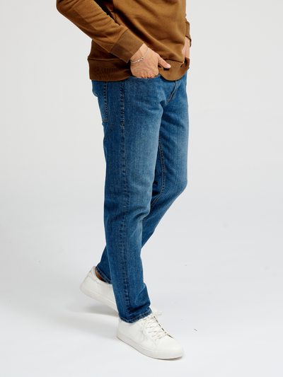 The Original Performance Jeans (Regular) - Medium Blue Denim - TeeShoppen - Blue 3