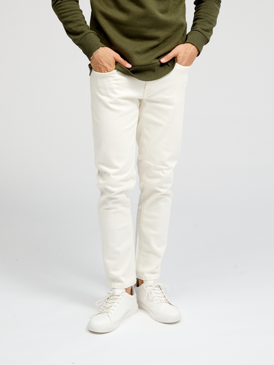 The Original Performance Jeans (Regular) - Ecru - TeeShoppen - Khaki 3