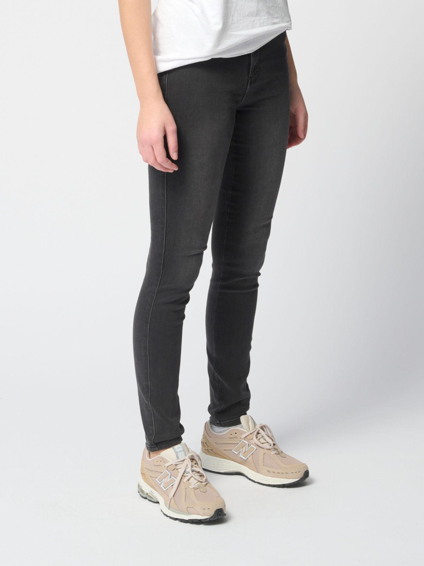 The Original Performance Skinny Jeans - Washed Black Denim - TeeShoppen - Black 3