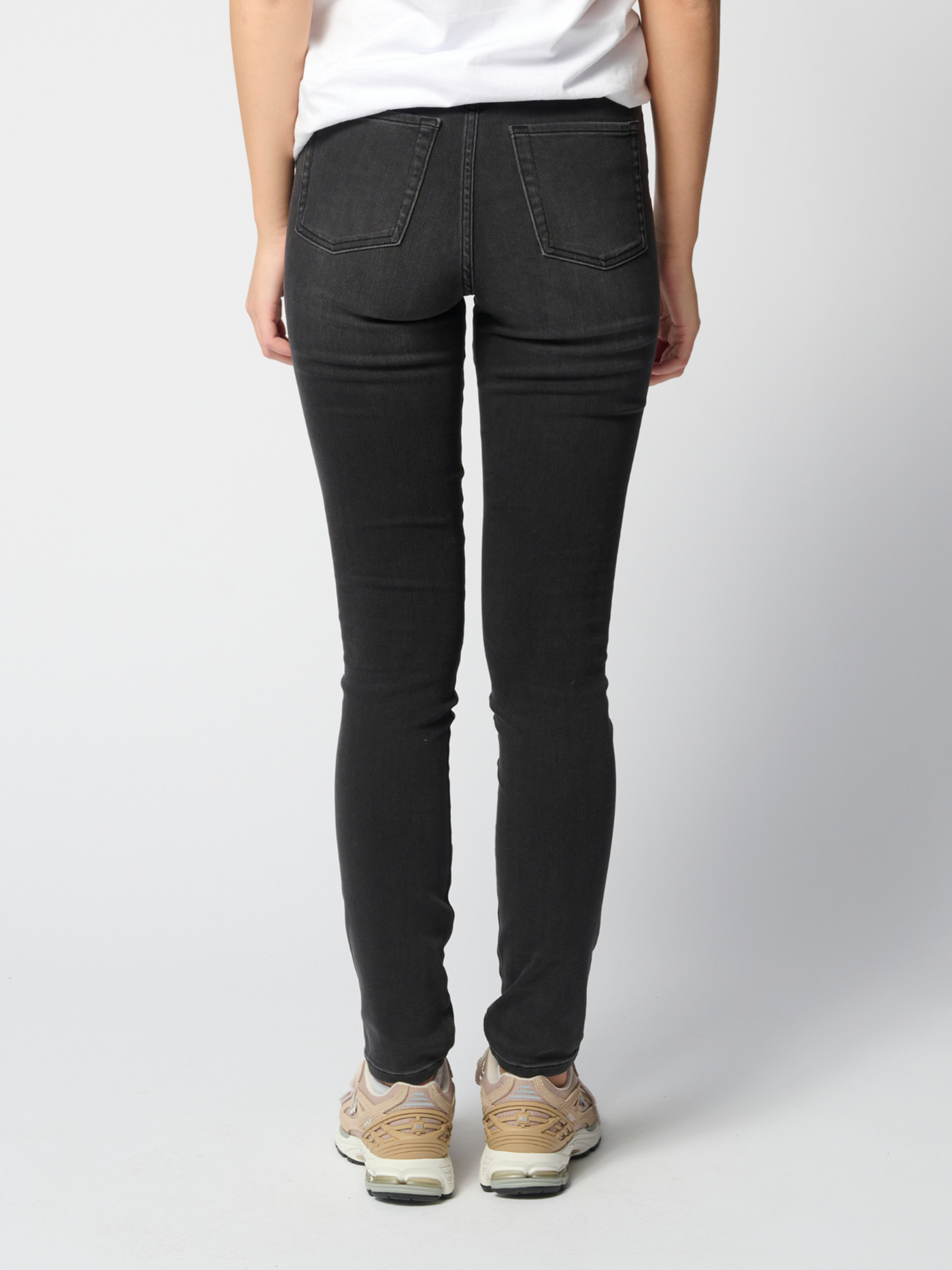 The Original Performance Skinny Jeans - Washed Black Denim - TeeShoppen - Black 2