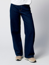 Load image into Gallery viewer, The Original Performance Wide Jeans - Dark Blue Denim - TeeShoppen - Blue 6
