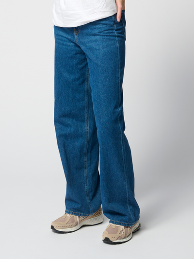 The Original Performance Wide Jeans - Medium Blue Denim - TeeShoppen - Blue 5