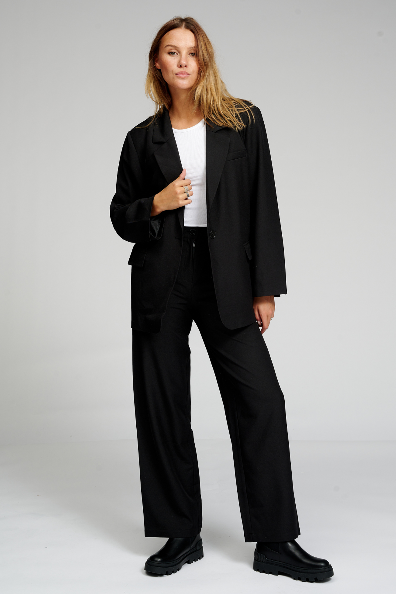 Classic Suit Pants - Black - TeeShoppen - Black 2