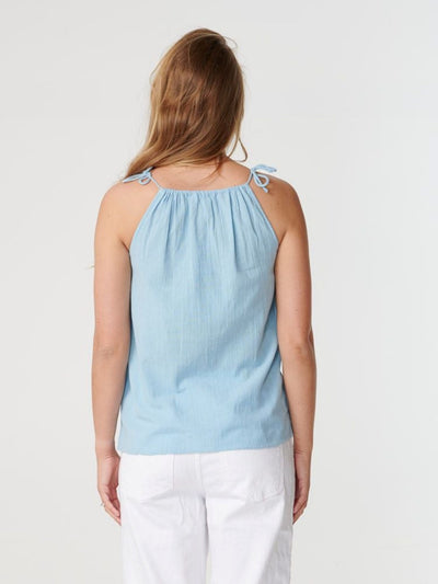 Classic top - Blue - PIECES - Blue 3