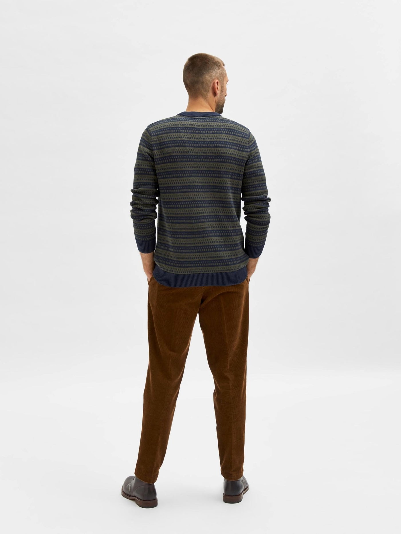 Alfie Crewneck - Forest Night - Selected Homme - Blue 3