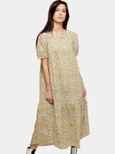 Load image into Gallery viewer, Sofie Long Dress - Blue &amp; Yellow Floral - Amis de Copenhague - Blue
