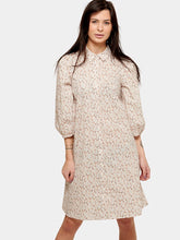 Load image into Gallery viewer, Sofie Shirt Dress - Beige Floral - Amis de Copenhague - Brown
