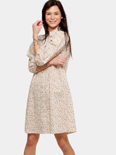 Load image into Gallery viewer, Sofie Shirt Dress - Beige Floral - Amis de Copenhague - Brown 5
