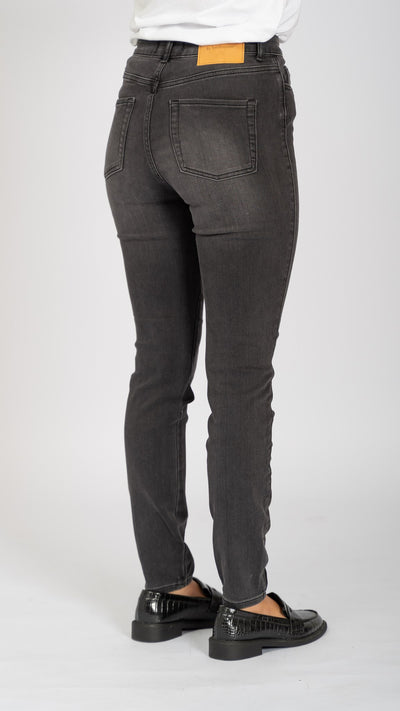 The Original Performance Skinny Jeans - Washed Black Denim - TeeShoppen - Black 8