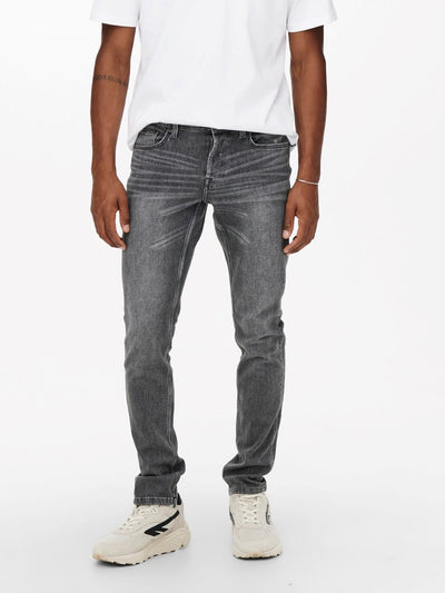 Loom Life Slim Jeans - Gray Denim - Only & Sons - Grey 2