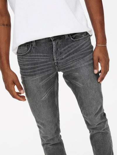 Loom Life Slim Jeans - Gray Denim - Only & Sons - Grey 4