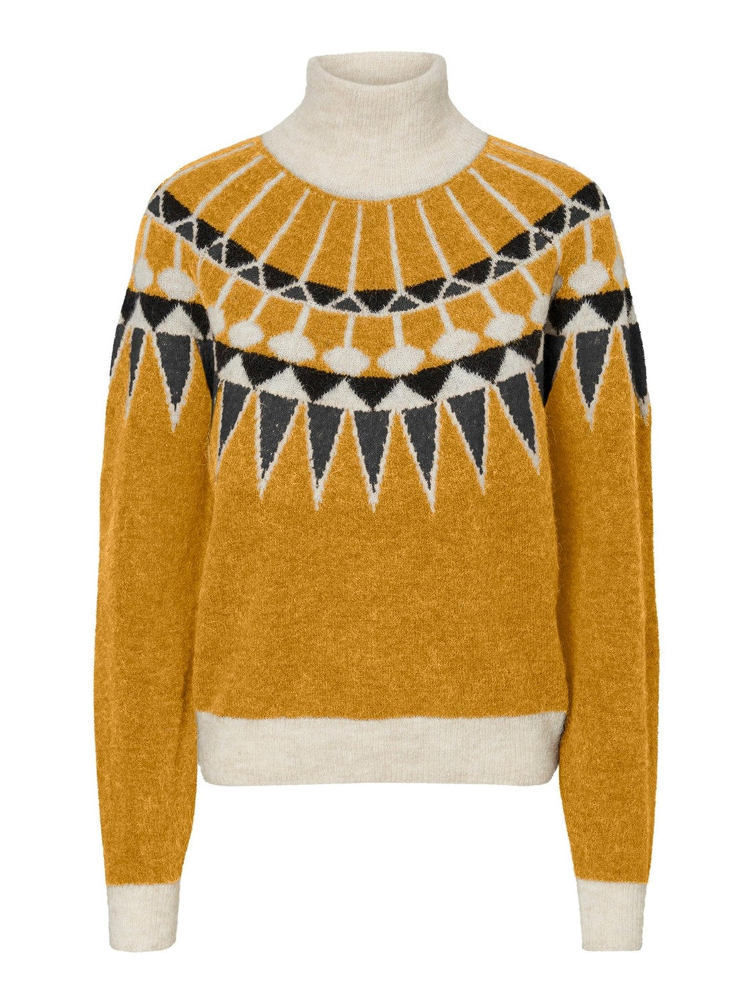 Celeste Fairisle Sweater - Chai Tea - Vero Moda - Yellow