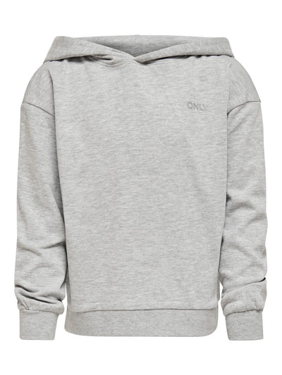 Zoey Hoodie - Light Gray Melange - Kids Only - Grey