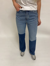 Load image into Gallery viewer, Zikka Color Block Pants - Medium Blue Denim - Jacqueline de Yong - Blue 2
