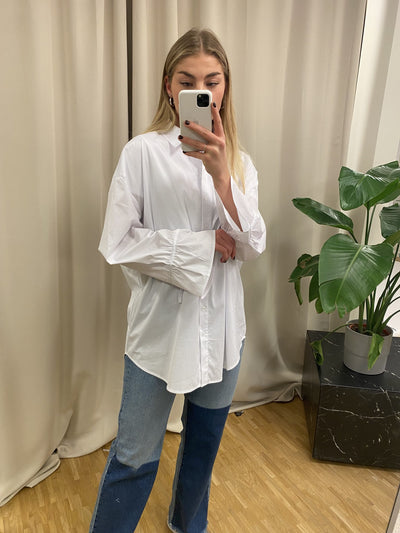 Ecci Oversized Shirt - Light white - PIECES - White 2