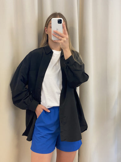 Chrilina Oversized Shirt - Black - PIECES - Black 2