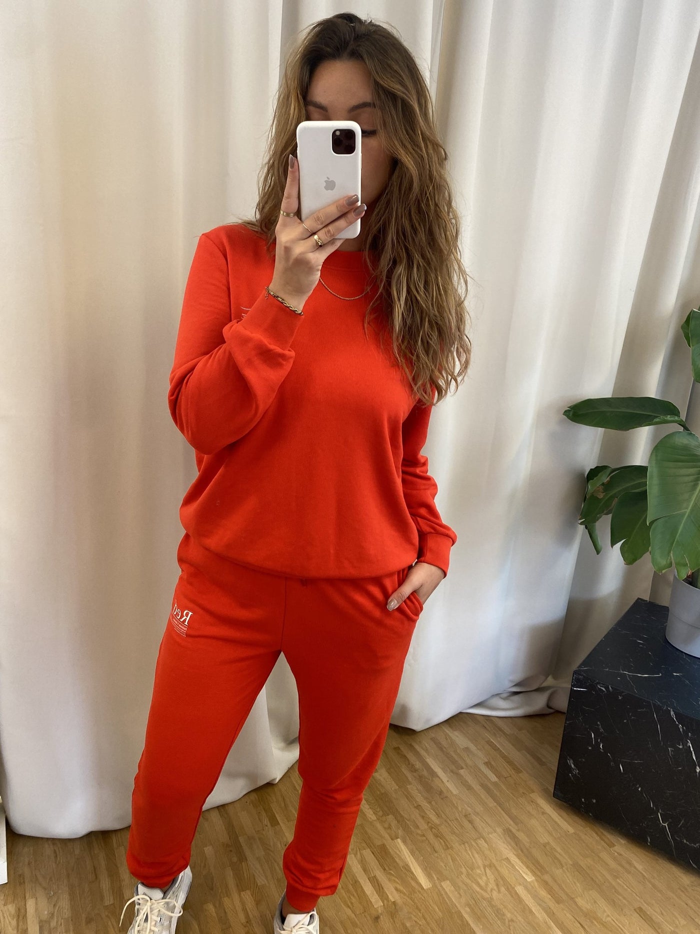 Color Sweatpants - Red - ONLY - Red