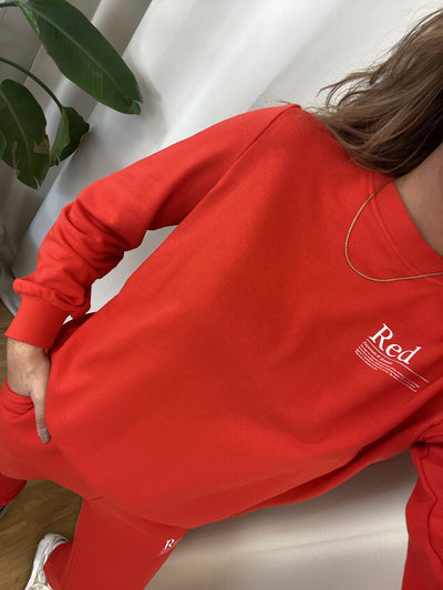 Color Reg Sweater - Red - ONLY - Red 2