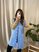 Load image into Gallery viewer, Magda Lang Quilted Vest - Hydrangea - Vero Moda - Blue 2
