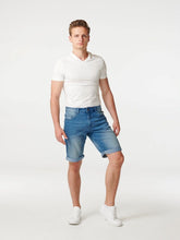 Charger l&#39;image dans la galerie, Denim Shorts - Blue - TeeShoppen - White 5
