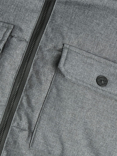 Ronald Puffer Jacket - Dark Grey Melange - Jack & Jones - Grey 3